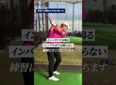 正しい左手首の使い方がこれで分かる #ゴルフ #ゴルフ上達 #ゴルフ男子