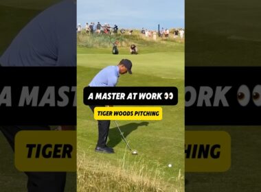 Tiger Woods Makes Pitching Look Easy 👀 #golf #shorts #tigerwoods  #golftips