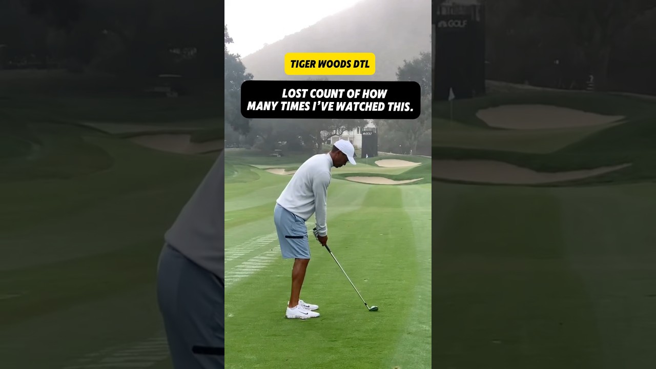The MOST Perfect Angle of Tiger Woods Golf Swing? 🏌️‍♂️#tigerwoods #golfswing #golfshorts