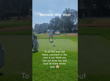 Michelle Wie West is Still Better At Golf Than You. #golf #shorts #lpga #usopen #losangeles #2026