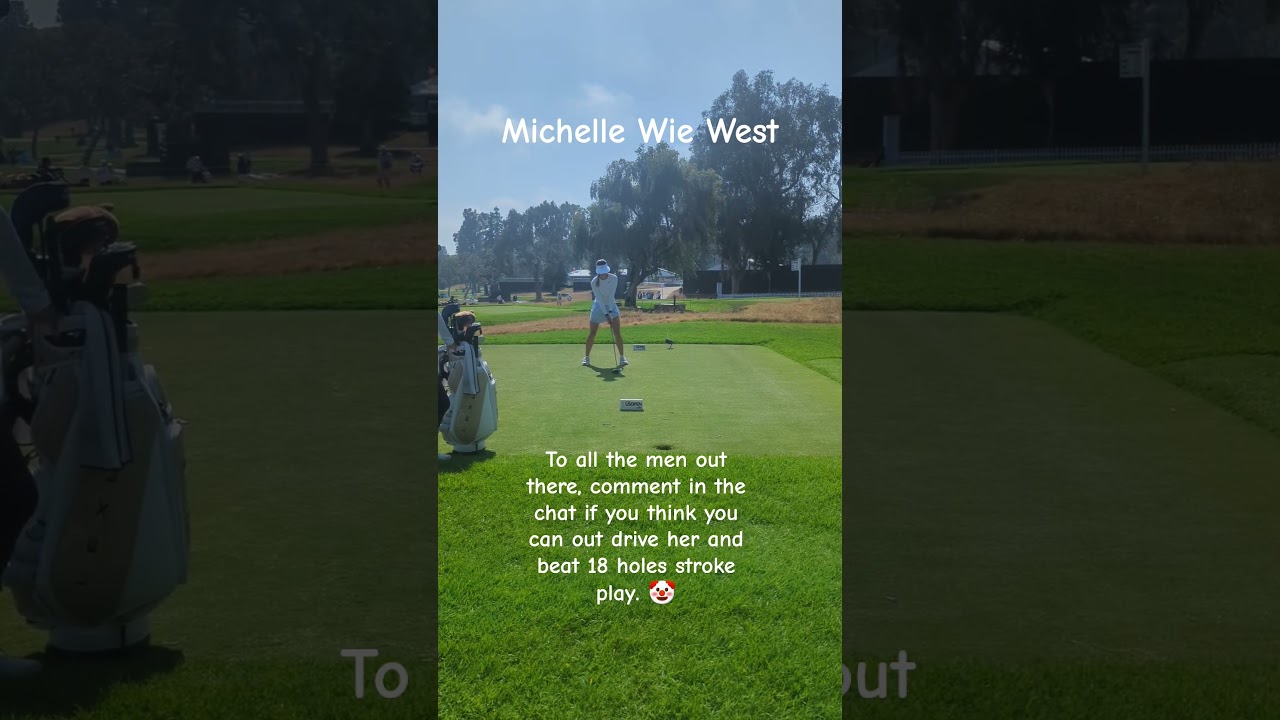 Michelle Wie West is Still Better At Golf Than You. #golf #shorts #lpga #usopen #losangeles #2026
