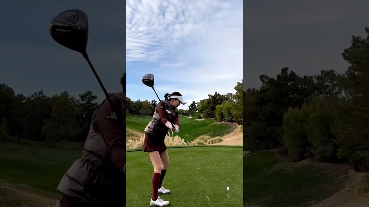KLPGA 미녀골프선수 안신애 프로 드라이버 스윙