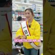 【女子プロゴルファー】レジ打ちと品出しに大苦戦！？キンクミ店長に密着！#shorts