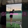 GOLF ASMR⛳️ #ゴルフ #スイングトップ #ゴルフウェア #ゴルフ女子 #ゴルフスイング