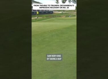 From Trouble to Triumph: DeChambeau's Impressive Recovery on No. 10