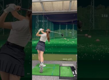 クラブ3本ショット⛳️ #ゴルフ #スイングトップ #ゴルフウェア #ゴルフ女子 #ゴルフスイング