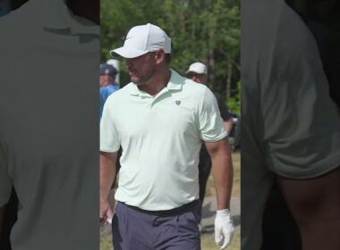 Brooks Koepka stops it on a dime! #shorts #golf #pgatour