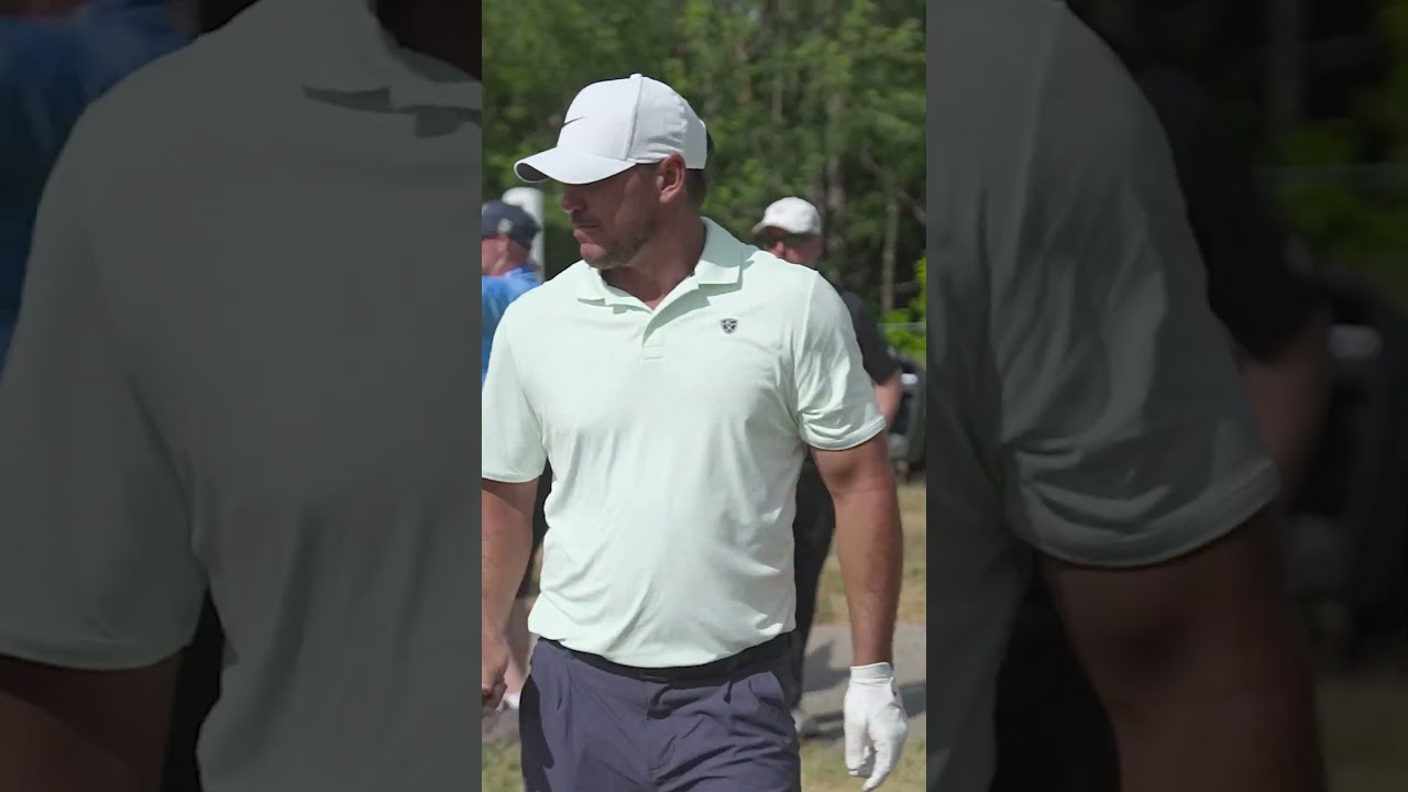 Brooks Koepka stops it on a dime! #shorts #golf #pgatour