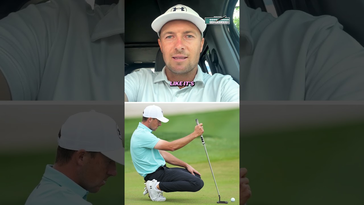 Jordan Spieth testing out mallet putters!? 👀 #shorts #golf #pgatour