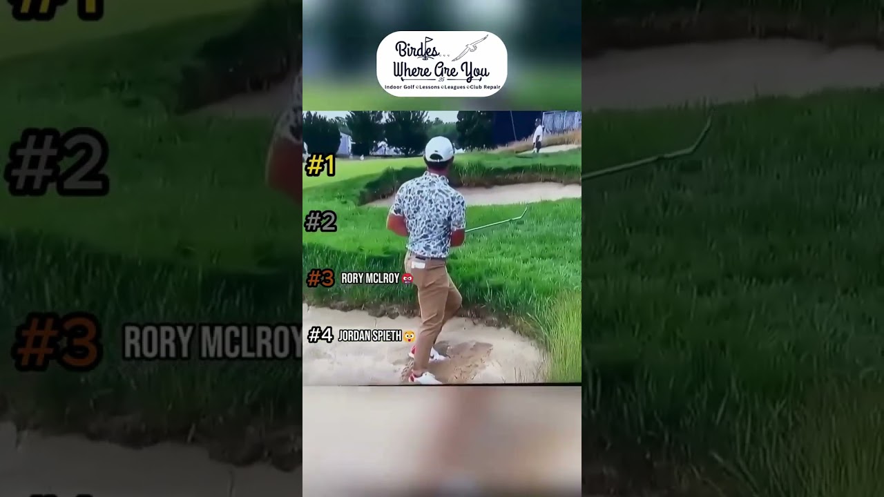 Top 4 Golfers Lost on Camera #IndoorGolf #BirdiesWhereAreYou #TigerWoods #RoryMcIlroy #JordanSpieth