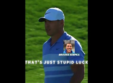 100 Feet. Dead Center. Brooks Koepka "Dumb Luck" Chip In