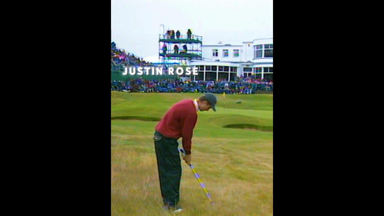 Justin Rose Last Shot As An Amateur 1998 Open
