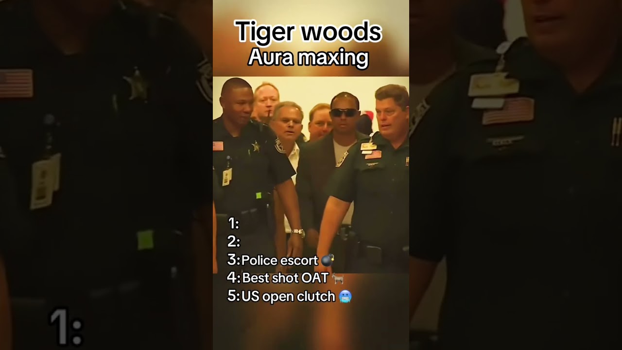 Tiger Woods or aura maxing moments 🔥