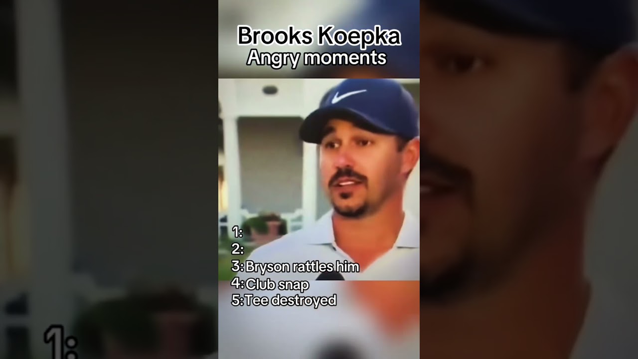 Brooks￼ Koepka’s angriest golf moments 😈😤