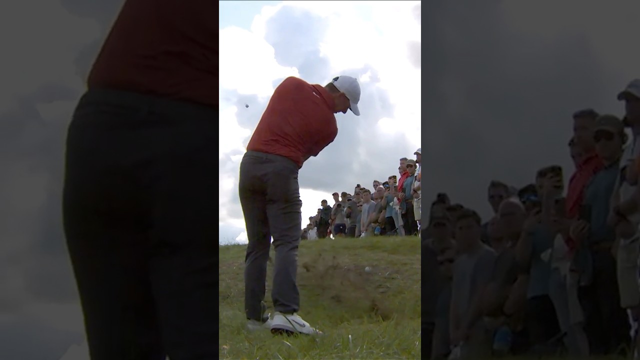 Rory hit two(???) balls out of the rough 🤔