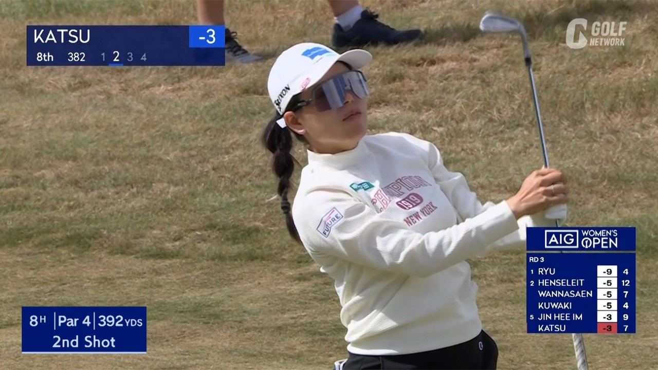 【AIG女子26】勝みなみは「71」で8位、怒涛の5連続バーディも
