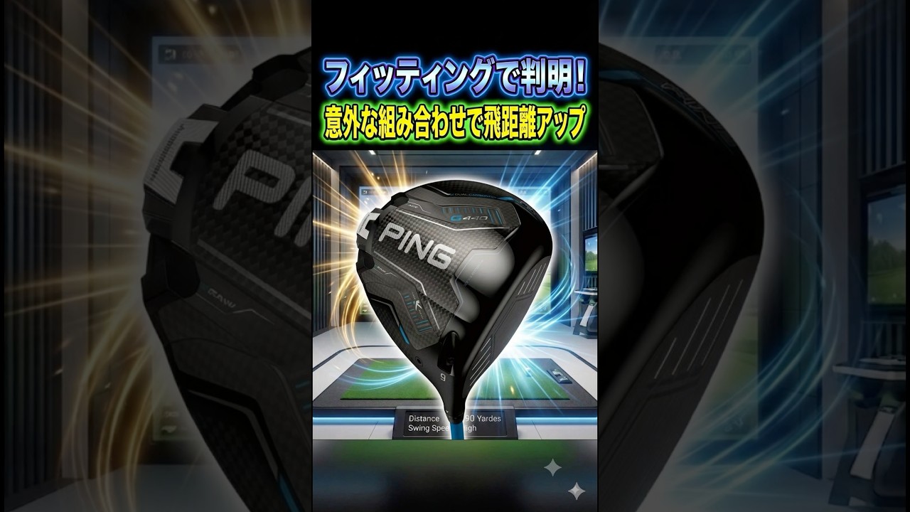 【最適解】フィッティングで判明！意外な組み合わせで飛距離アップ！？ #ゴルフ