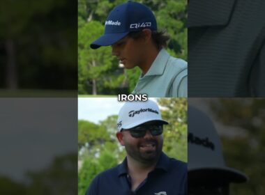 Charlie Woods plays TaylorMade Tiger Woods (TW) irons 🏌️