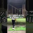 スライス、カット打ちの改善にはこれ！完全撲滅ドリル #ゴルフ #golf #shorts