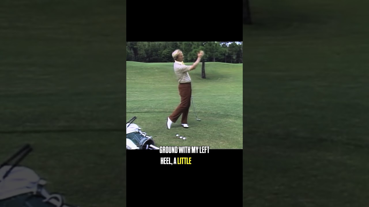 Jack Nicklaus talks about his foot movement throughout his swing
