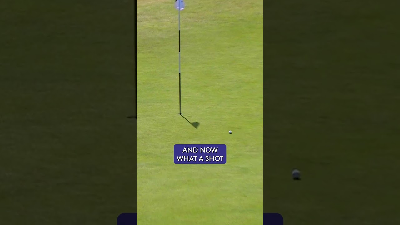 Adam Scott with an INCREDIBLE eagle! 🤩