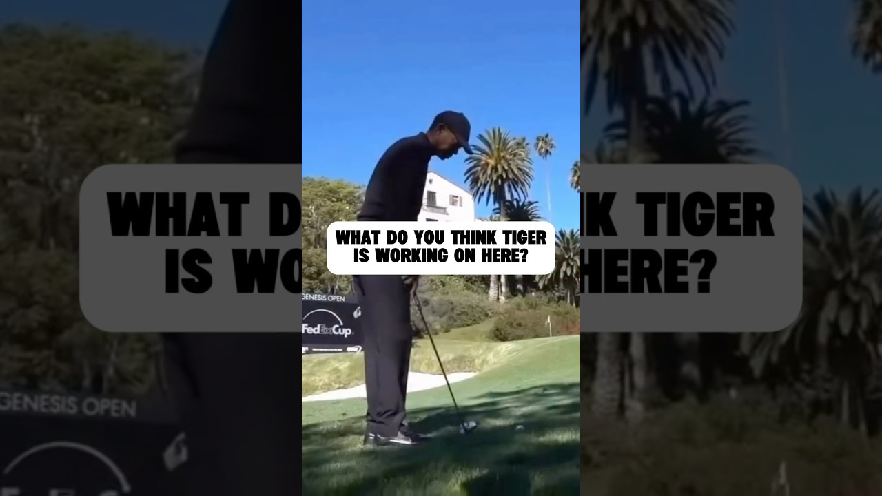 Tiger Woods Is Working On Something You Don’t See Often 👀 #tigerwoods #golf #golfer