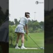Looking at it from this angle reveals the secret to Ahn Ji-hyun's swing.