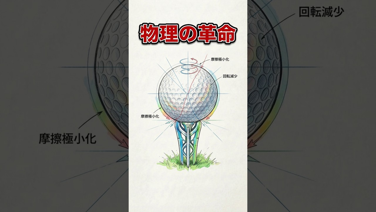 ゴルフの常識を変える「摩擦レス」ティーの物理学 #ゴルフ #スイングトップ #ラブゴルフ #pgaティーチングプロ #lovegolf #golf #プラスゴルフティー