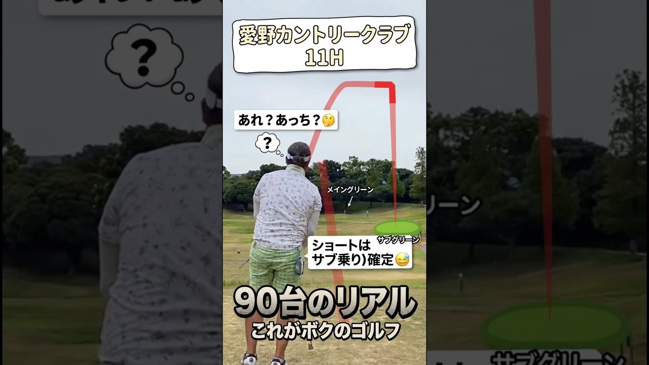 90台のリアルゴルフラウンド動画⛳️ #ゴルフ #スイングトップ #100切り #ゴルフスイング #ゴルフアイアン #ゴルフラウンド動画 #ゴルフラウンド