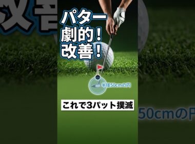 なぜか入らない…パターの距離感を安定させる秘密の練習法 #ゴルフ #ゴルフ初心者 #パター
