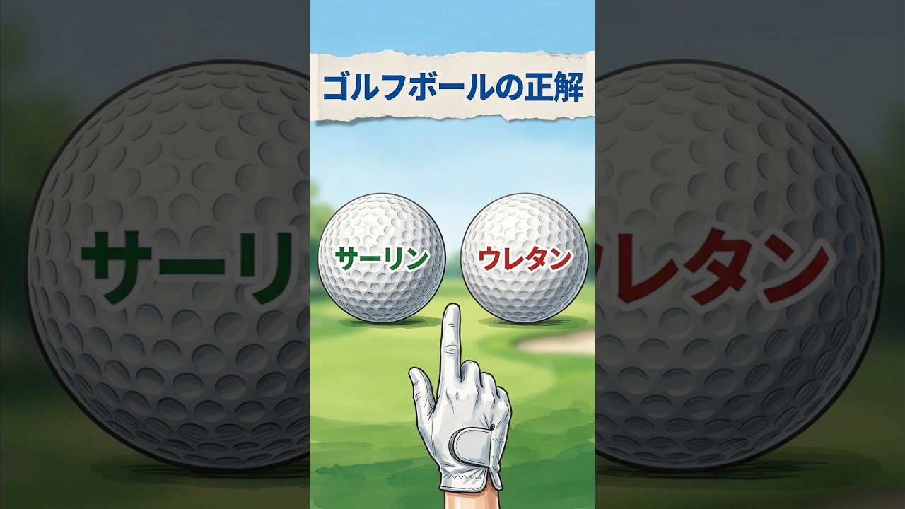 知らないと損する！ボール素材の決定的な違い #ゴルフ #ゴルフ上達 #ゴルフ初心者