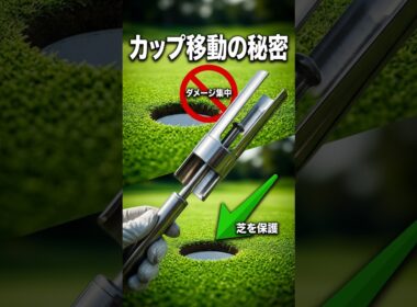 知らないと損？カップ位置が変わる本当の理由 #ゴルフ上達 #ゴルフ初心者 #雑学