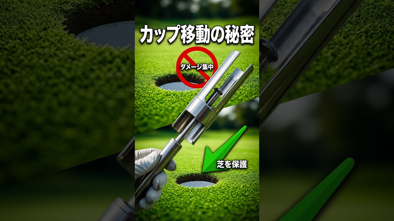 知らないと損？カップ位置が変わる本当の理由 #ゴルフ上達 #ゴルフ初心者 #雑学
