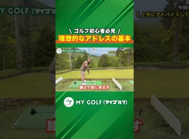 理想的で基本的なアドレスの作り方 #ゴルフ #マイゴルフ