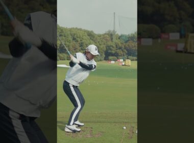 ビュイックLPGA上海の練習日より、吉田優利プロのスイングをお届け🏌️‍♀️✨📹