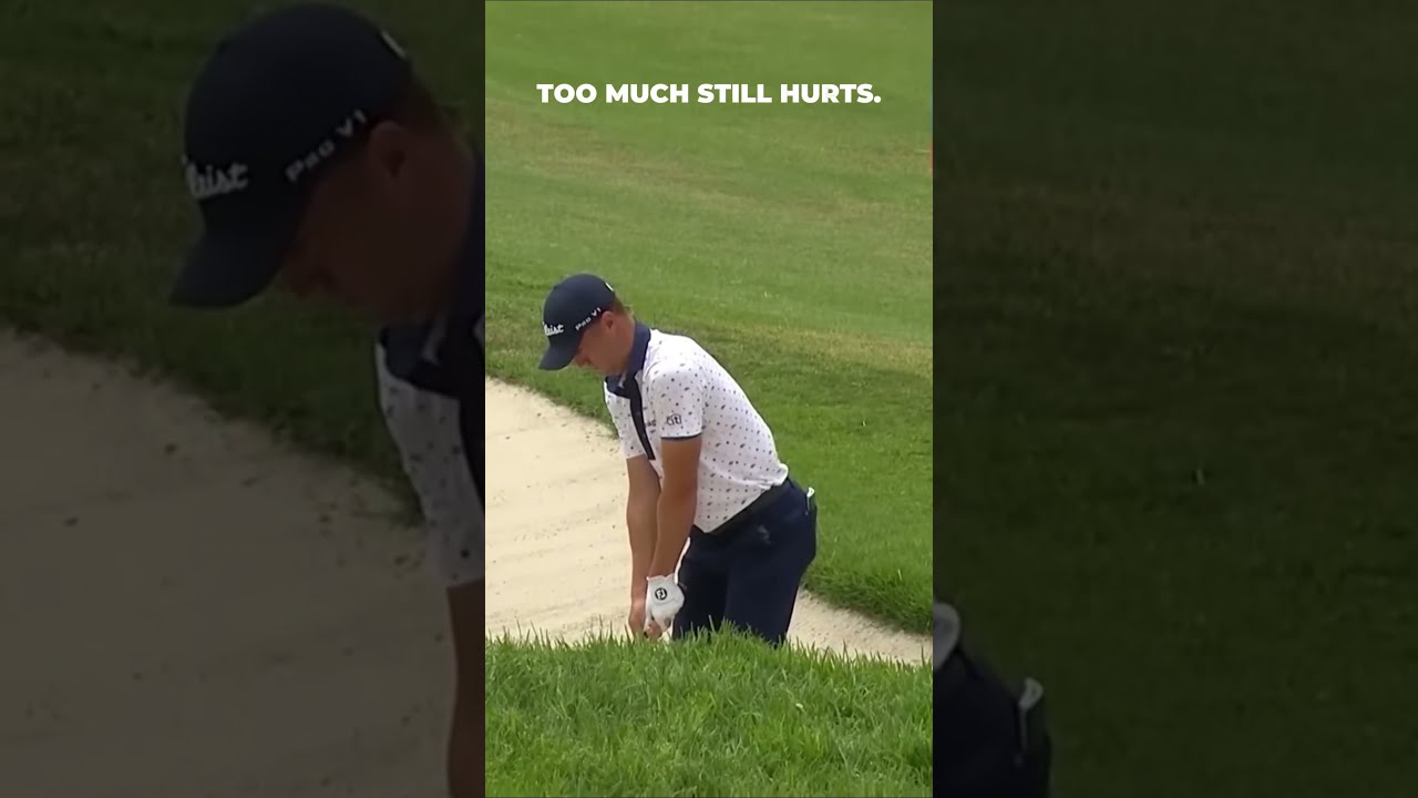 Justin Thomas Nearly Holed One of the Hardest Bunker Shots You’ll See #golfmoment