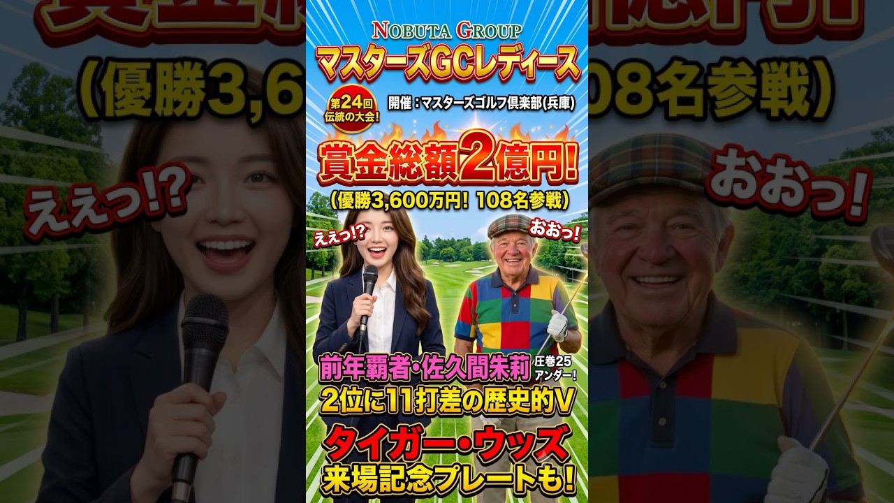 4日間・2億円の超大型決戦！　⛳️ #JLPGA #Shorts