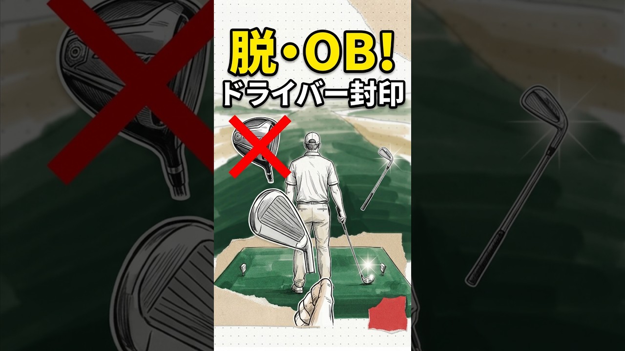 OB連発を卒業するための戦略的ゴルフ #ゴルフ #ゴルフ上達