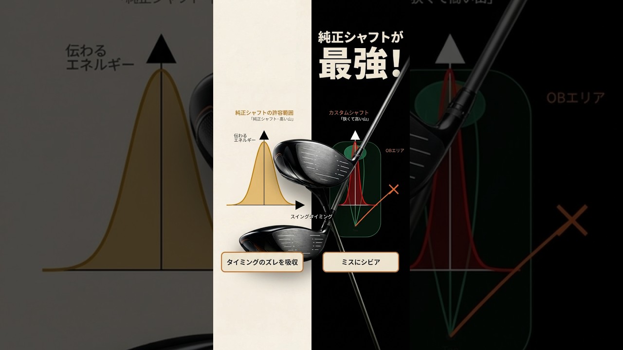 純正シャフトが最強の理由、知ってる？ #ゴルフ #ゴルフ初心者 #ゴルフ上達