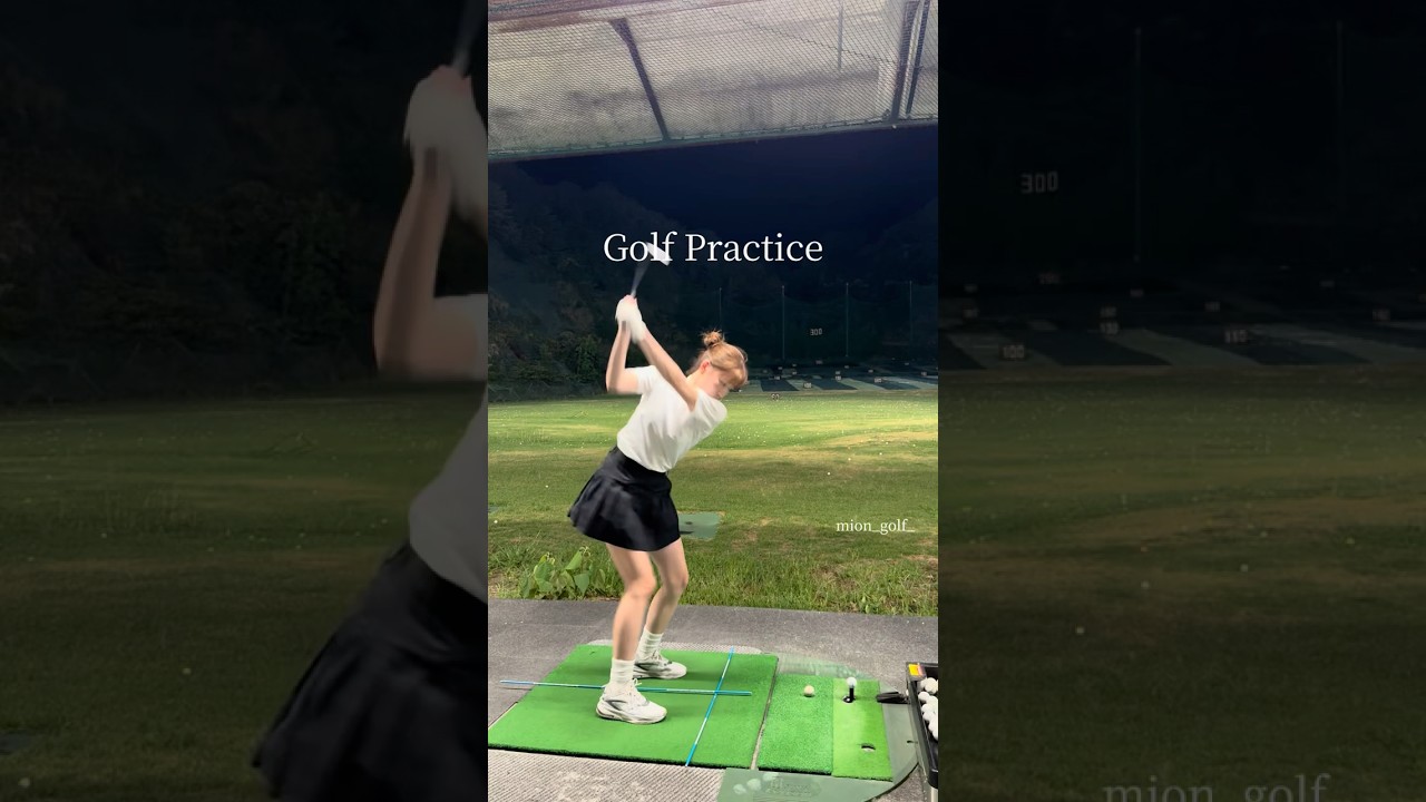 Golf practice⛳️ #golf #スイングトップ #ゴルフウェア #ゴルフ #golfswing #ゴルフ女子
