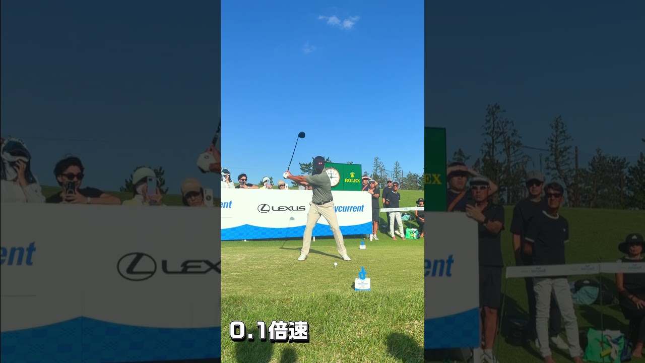 【スロー有】真横からのドライバー　アダムスコット編 #golf #ゴルフ #golfswing #ゴルフスイング #pga　#adamscott