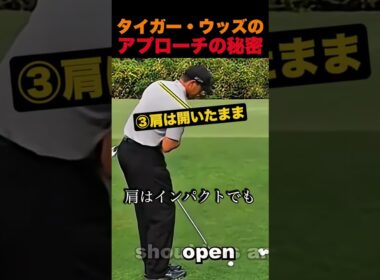 タイガー・ウッズのアプローチの秘密